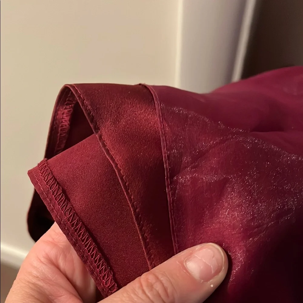 Elegant Raspberry Strapless Dress - Picture 6 of 7
